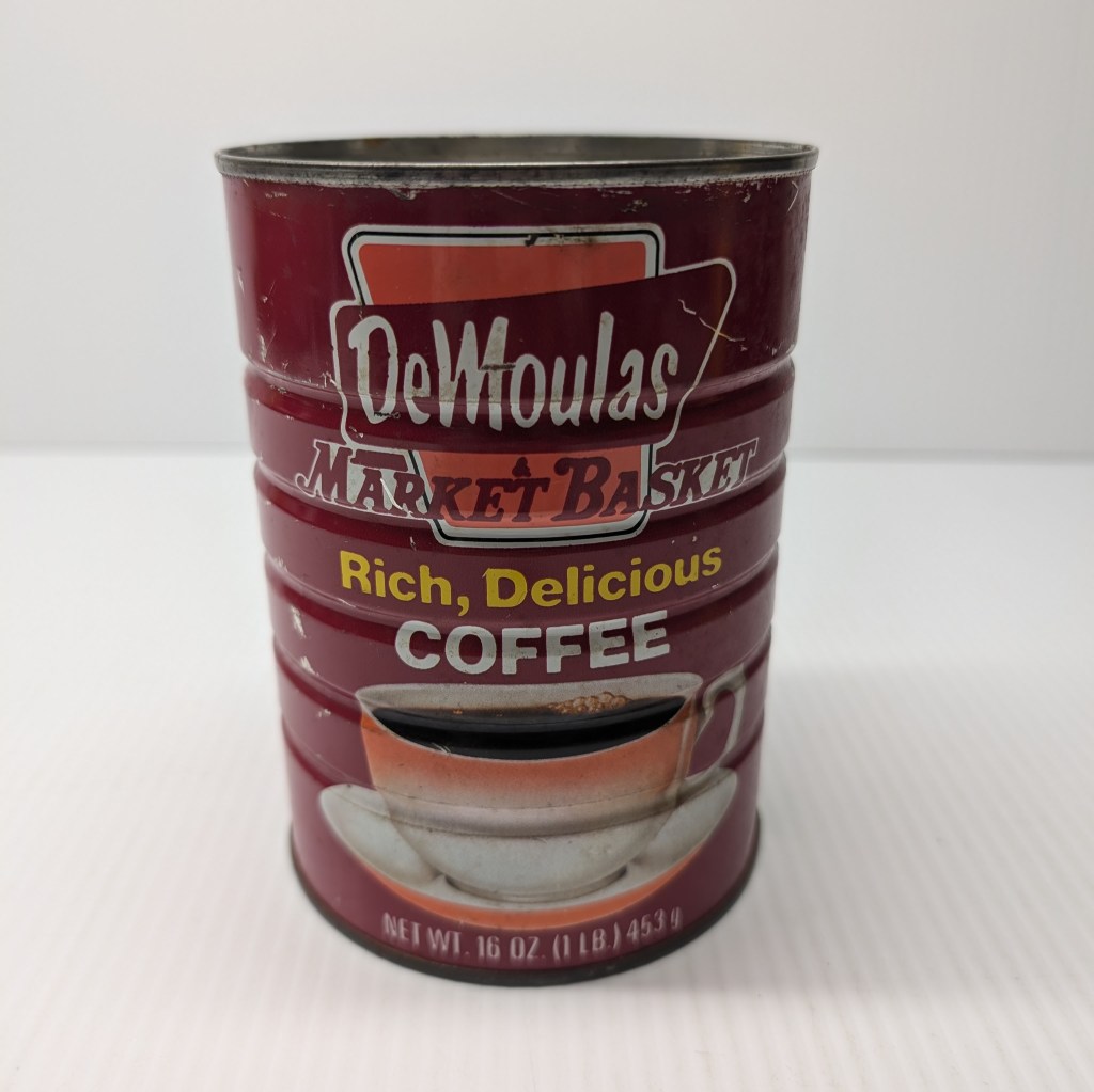 picture of Demoulas Supermarkets coffee can, red
